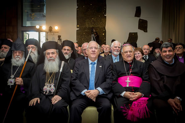 Reuven Rivlin e i leader religiosi cristiani, comune impegno per la pace