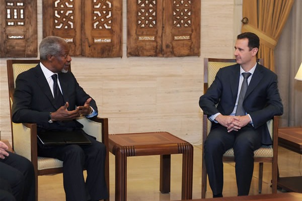 Kofi Annan in Siria, missione impossibile