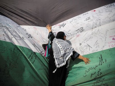 Una bandiera da record per Arafat