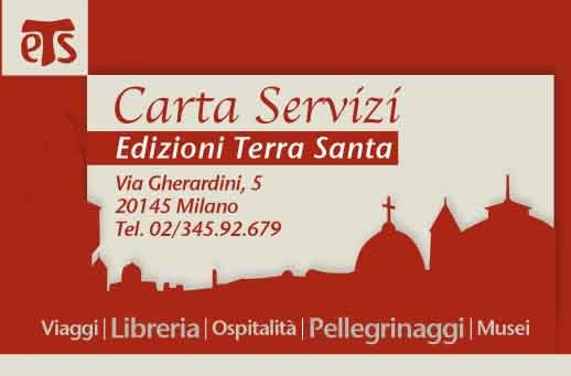 La nuova Carta Servizi delle Edizioni Terra Santa