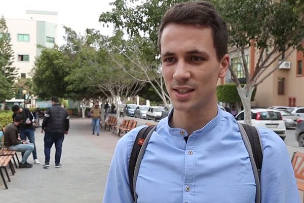 Il primo studente Erasmus a Gaza è italiano