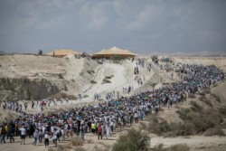 Le donne israeliane e palestinesi marciano per la pace
