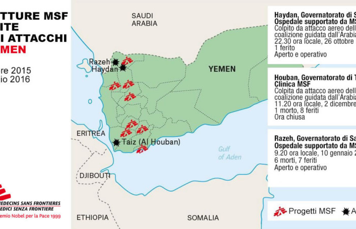Ospedali sotto assedio nello Yemen