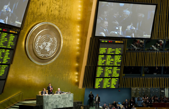 La Santa Sede «saluta con favore» il voto all’Onu sullo Stato di Palestina