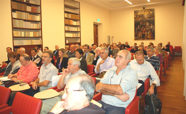 Un uditorio attento nel corso della terza giornata per i volontari di Terra Santa a Roma. Le due passate edizioni hanno avuto luogo a Milano.