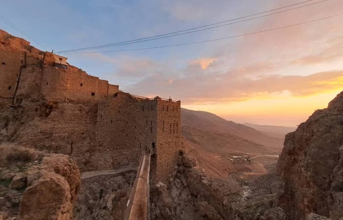 La parte originaria di Deir Mar Musa, antico centro del monachesimo siriaco, caduto in abbandono fino agli Ottanta. (foto N. Dergham)