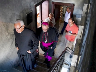 Il patriarca Pizzaballa in visita a Jenin